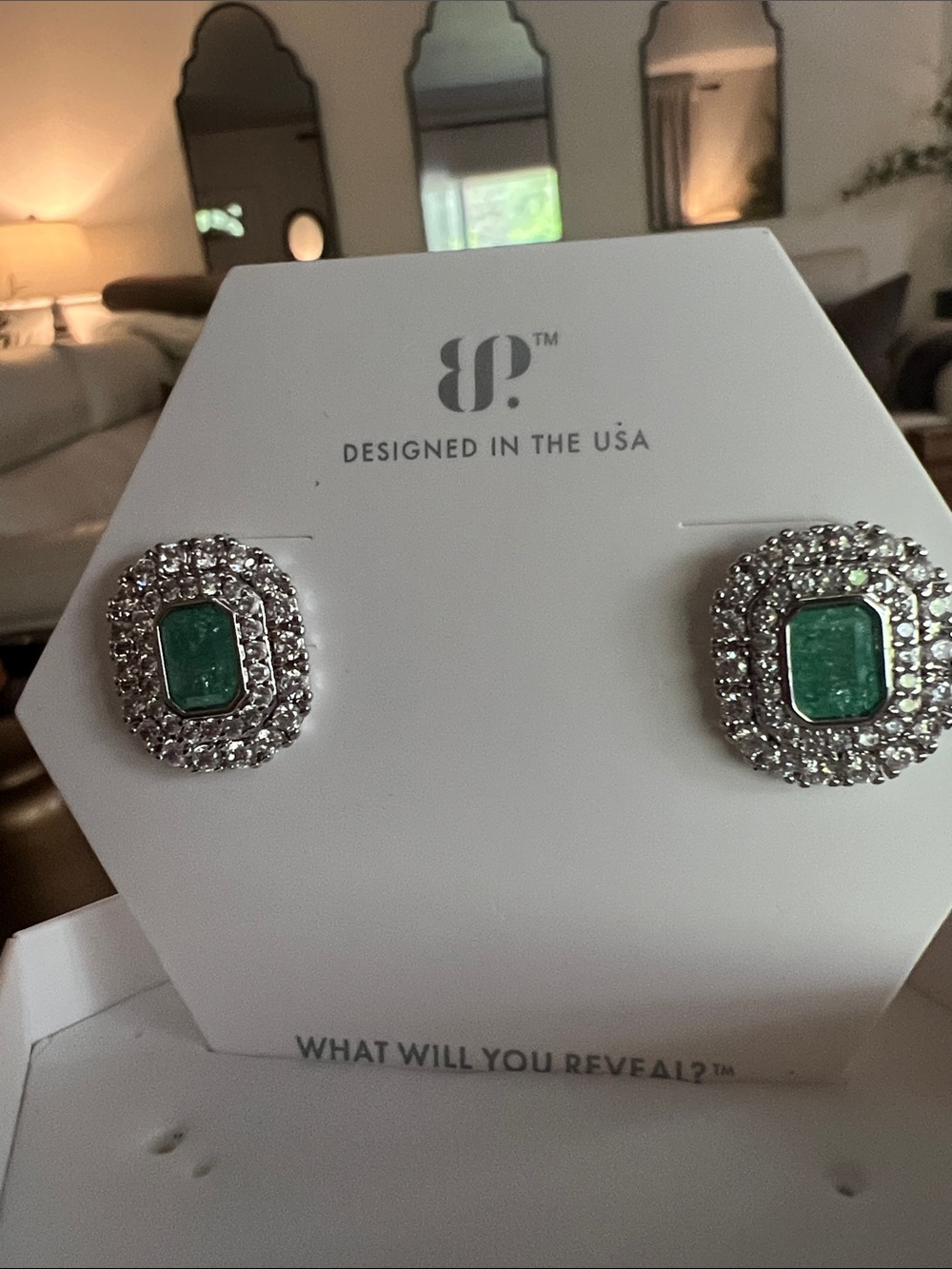 Bomb Party Earrings - rhodium plating